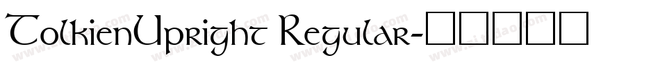 TolkienUpright Regular字体转换